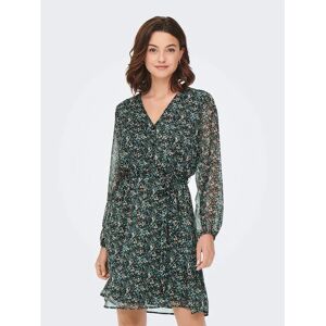 Only Cera Long Sleeve Dress Balsam Green Aop Fall Ditsy XS Women Only Cera Long Sleeve Dress Balsam Green Aop Fall Ditsy XS Women
