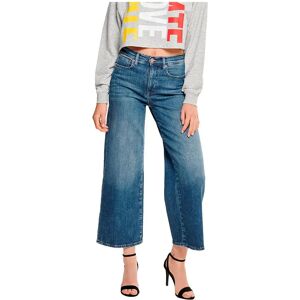 Only Madison Wide Cropped High Waist Jeans Medium Blue Denim 24 Women Only Madison Wide Cropped High Waist Jeans Medium Blue Denim 24 Women