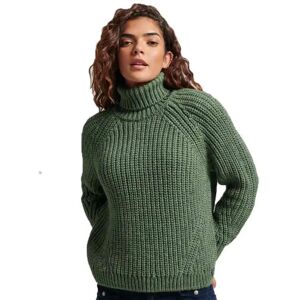 Superdry Slouchy Stitch Roll Neck Sweater Dark Sage Marl M Women Superdry Slouchy Stitch Roll Neck Sweater Dark Sage Marl M Women