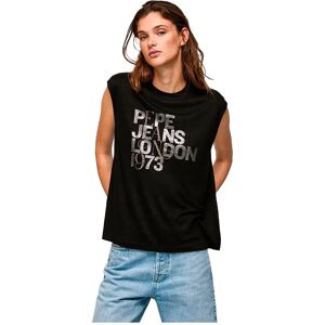 Pepe Jeans Lidia Sleeveless T-shirt BLACK S Women Pepe Jeans Lidia Sleeveless T-shirt BLACK S Women