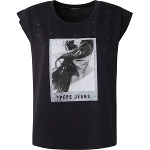 Pepe Jeans Opal Short Sleeve T-shirt Washed Black S Women Pepe Jeans Opal Short Sleeve T-shirt Washed Black S Women