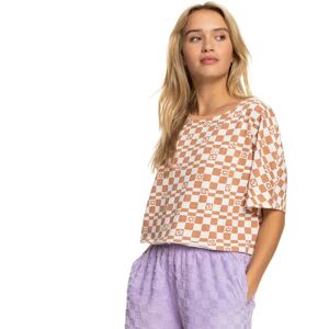 Roxy Power Check Short Sleeve T-shirt Snow White Sol Power S Women Roxy Power Check Short Sleeve T-shirt Snow White Sol Power S Women