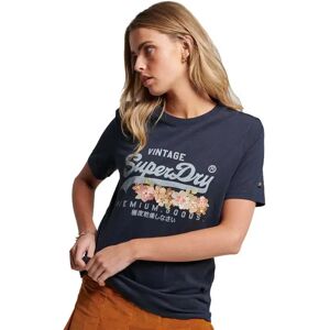 Superdry Vintage Vl Prem G Floral T-shirt Eclipse Navy 12 Women Superdry Vintage Vl Prem G Floral T-shirt Eclipse Navy 12 Women
