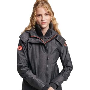 Superdry Pop Zip Hood Arctic Windcheater Jacket Mid Charcoal Marl / Shock Coral S Women Superdry Pop Zip Hood Arctic Windcheater Jacket Mid Charcoal Marl / Shock Coral S Women