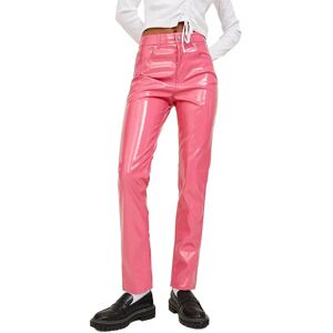 Jack & Jones Berlin Slim Fit High Waist Pants Carmine Rose / Detail Shiny M Women Jack & Jones Berlin Slim Fit High Waist Pants Carmine Rose / Detail Shiny M Women