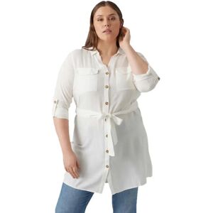 Vero Moda Curve Bumpy Long Sleeve Dress Snow White 52 Women Vero Moda Curve Bumpy Long Sleeve Dress Snow White 52 Women