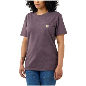 Carhartt Workwear Pocket Original Fit Short Sleeve T-shirt Blackberry Heather XS Women Carhartt Workwear Pocket Original Fit Short Sleeve T-shirt Blackberry Heather XS Women