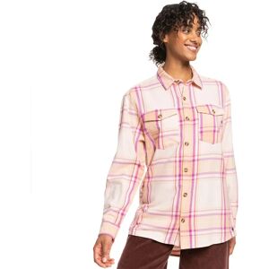 Roxy Let It Go Flann Long Sleeve Shirt Dusty Coral Decke Plaid S Women Roxy Let It Go Flann Long Sleeve Shirt Dusty Coral Decke Plaid S Women