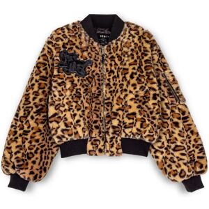 Grimey Westbound Fur Bomber Jacket Leopard S Women Grimey Westbound Fur Bomber Jacket Leopard S Women