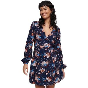 Superdry Printed Wrap Long Sleeve Short Dress Doris Floral Navy L Women Superdry Printed Wrap Long Sleeve Short Dress Doris Floral Navy L Women