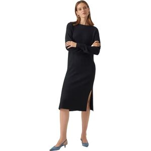 Vero Moda Lefile Long Sleeve Midi Dress Black L Women Vero Moda Lefile Long Sleeve Midi Dress Black L Women