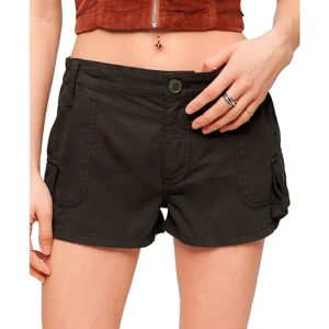Superdry Vintage Utility Cargo Shorts Washed Black L Women Superdry Vintage Utility Cargo Shorts Washed Black L Women