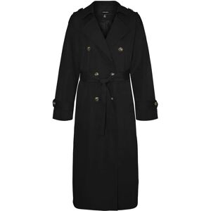 Vero Moda Chloe Long Trench Coat Black S Women Vero Moda Chloe Long Trench Coat Black S Women