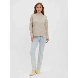 Vero Moda Lefile Oversize Boxy Sweater Birch / Detail W Melange XL Women Vero Moda Lefile Oversize Boxy Sweater Birch / Detail W Melange XL Women