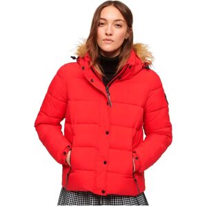 Superdry Faux Fur Puffer Jacket High Risk Red M Women Superdry Faux Fur Puffer Jacket High Risk Red M Women