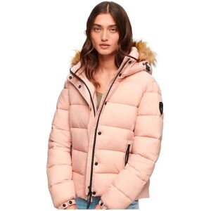 Superdry Faux Fur Puffer Jacket Pink Blush L Women Superdry Faux Fur Puffer Jacket Pink Blush L Women