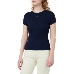 Tommy Jeans Slim Essential Ext Short Sleeve T-shirt Dark Night Navy XS Women Tommy Jeans Slim Essential Ext Short Sleeve T-shirt Dark Night Navy XS Women