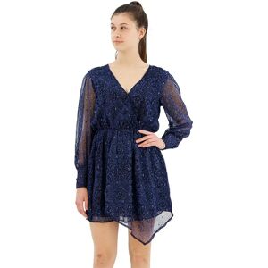 Pepe Jeans Camille Long Sleeve Short Dress Dulwich Blue XS Women Pepe Jeans Camille Long Sleeve Short Dress Dulwich Blue XS Women