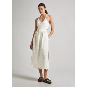 Pepe Jeans Gisela Sleeveless Dress Mousse White L Women Pepe Jeans Gisela Sleeveless Dress Mousse White L Women