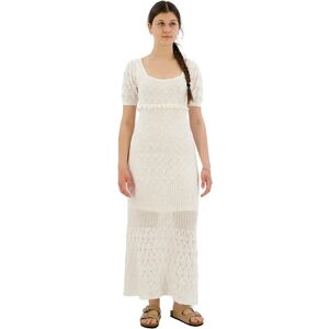 Pepe Jeans Pl953525 Short Sleeve Long Dress Mousse White XS Women Pepe Jeans Pl953525 Short Sleeve Long Dress Mousse White XS Women