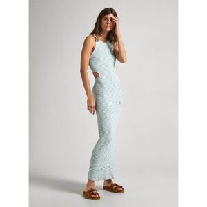 Pepe Jeans Grizel Sleeveless Long Dress Wave Blue M Women Pepe Jeans Grizel Sleeveless Long Dress Wave Blue M Women