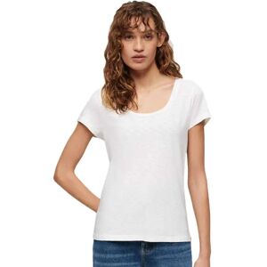 Superdry Scoop Neck T-shirt Optic XS Women Superdry Scoop Neck T-shirt Optic XS Women