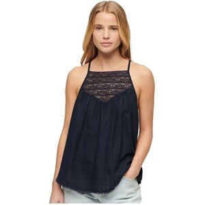Superdry Lace Beach Sleeveless T-shirt Eclipse Navy XS Women Superdry Lace Beach Sleeveless T-shirt Eclipse Navy XS Women