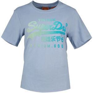 Superdry Tonal Vl Graphic Relaxed Short Sleeve T-shirt Rodeo Drive Blue Heather XS Women Superdry Tonal Vl Graphic Relaxed Short Sleeve T-shirt Rodeo Drive Blue Heather XS Women