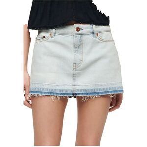 Superdry W7210317a Short Skirt Phoenix Pale Blue 28 Women Superdry W7210317a Short Skirt Phoenix Pale Blue 28 Women