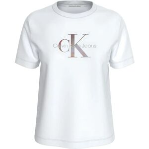 Calvin Klein Jeans Diffused Monologo Short Sleeve T-shirt Bright White XS Women Calvin Klein Jeans Diffused Monologo Short Sleeve T-shirt Bright White XS Women