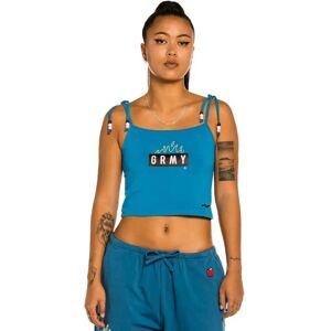 Grimey Trespass Sleeveless Top Blue S Women Grimey Trespass Sleeveless Top Blue S Women
