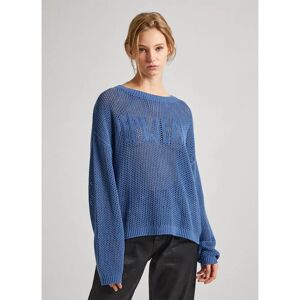 Pepe Jeans Gisele Sea Blue Relaxed Fit Sweater - Sweater Pepe Jeans Gisele Sea Blue Relaxed Fit Sweater - Sweater
