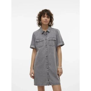Vero Moda Jennie Short Sleeve Dress Medium Grey Denim XS Women Vero Moda Jennie Short Sleeve Dress Medium Grey Denim XS Women