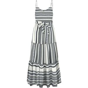 Vero Moda Dicthe Ancle Sleeveless Long Dress Snow White / Aop Ibiza Black M Women Vero Moda Dicthe Ancle Sleeveless Long Dress Snow White / Aop Ibiza Black M Women