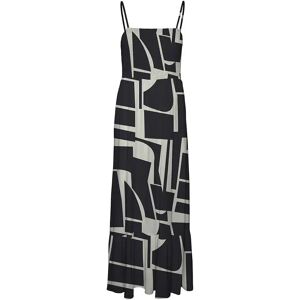 Vero Moda Easy Joy Smock Sleeveless Long Dress Black / Aop Liza S Women Vero Moda Easy Joy Smock Sleeveless Long Dress Black / Aop Liza S Women
