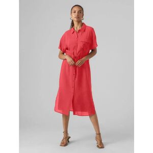 Vero Moda Iris Short Sleeve Midi Dress Cayenne M Women Vero Moda Iris Short Sleeve Midi Dress Cayenne M Women