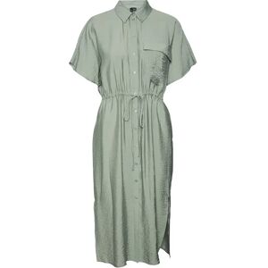 Vero Moda Iris Short Sleeve Midi Dress Hedge Green L Women Vero Moda Iris Short Sleeve Midi Dress Hedge Green L Women