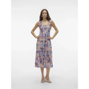 Vero Moda Menny Sl Smock Calf Sleeveless Long Dress Silver Lining / Aop Hayda S Women Vero Moda Menny Sl Smock Calf Sleeveless Long Dress Silver Lining / Aop Hayda S Women