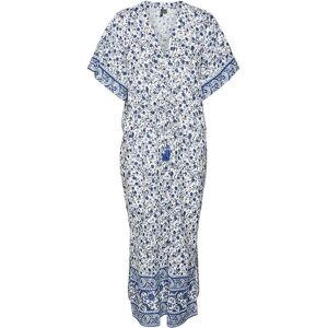 Vero Moda Milan Short Sleeve Midi Dress Snow White / Aop Milan Mazarine Blue L Women Vero Moda Milan Short Sleeve Midi Dress Snow White / Aop Milan Mazarine Blue L Women