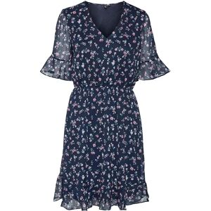Vero Moda Smilla Short Sleeve Short Dress Navy Blazer / Aop Luna M Women Vero Moda Smilla Short Sleeve Short Dress Navy Blazer / Aop Luna M Women