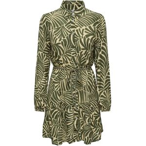 Only Chiara Long Sleeve Short Dress Kalamata / Aop Mexicana Palm S Women Only Chiara Long Sleeve Short Dress Kalamata / Aop Mexicana Palm S Women