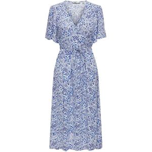 Only Halia Short Sleeve Midi Dress Cloud Dancer / Aop Pia Paisley XS Women Only Halia Short Sleeve Midi Dress Cloud Dancer / Aop Pia Paisley XS Women