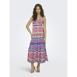 Only Alma Life Poly Sleeveless Long Dress Pink Cosmos / Aop 531 Fiji Borders XS Women Only Alma Life Poly Sleeveless Long Dress Pink Cosmos / Aop 531 Fiji Borders XS Women