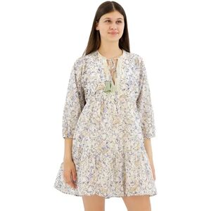 Pepe Jeans Maisie Long Sleeve Short Dress Ecru White L Women Pepe Jeans Maisie Long Sleeve Short Dress Ecru White L Women
