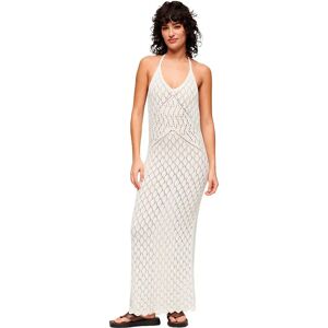 Superdry Crochet Halter Sleeveless Long Dress Desert Bone Off White XL Women Superdry Crochet Halter Sleeveless Long Dress Desert Bone Off White XL Women