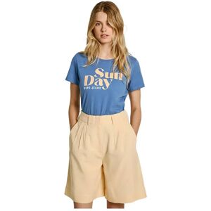 Pepe Jeans Effie Short Sleeve T-shirt Sea Blue XS Women Pepe Jeans Effie Short Sleeve T-shirt Sea Blue XS Women
