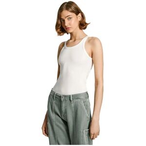 Pepe Jeans Eliel Sleeveless T-shirt Mousse White L Women Pepe Jeans Eliel Sleeveless T-shirt Mousse White L Women