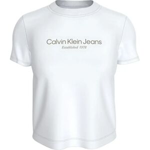 Calvin Klein Jeans Institutional Graphic Baby Short Sleeve T-shirt Bright White L Women Calvin Klein Jeans Institutional Graphic Baby Short Sleeve T-shirt Bright White L Women