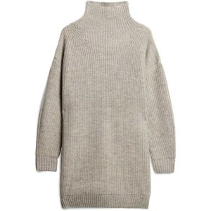 Superdry Chunky Rib Long Sleeve Midi Dress Light Grey Twist M Women Superdry Chunky Rib Long Sleeve Midi Dress Light Grey Twist M Women
