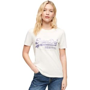 Superdry Embellished Vl Graphic Short Sleeve T-shirt Ecru Slub XS Women Superdry Embellished Vl Graphic Short Sleeve T-shirt Ecru Slub XS Women
